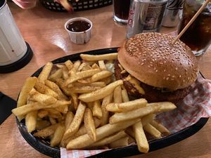 Burger  at Down the Hatch in Liverpool