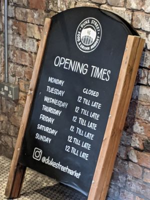 Opening times as of 2021/07/23 at Down the Hatch in Liverpool