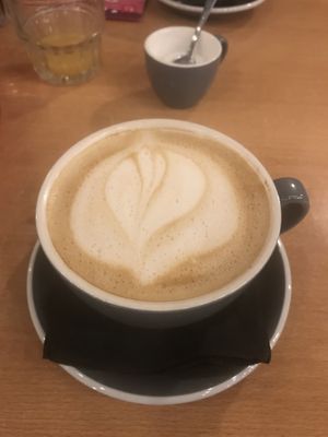 Oat latte  at Down the Hatch in Liverpool