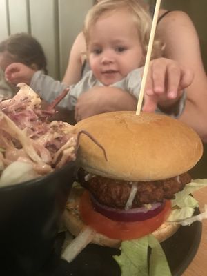 Burger  at Down the Hatch in Liverpool