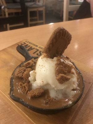 Homemade cookie dough with Bischoff and ice cream  at Down the Hatch in Liverpool