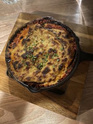 Vegan moussaka   at Down the Hatch in Liverpool