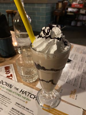 Nutella milkshake  at Down the Hatch in Liverpool