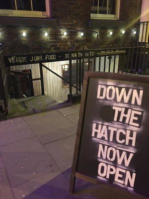 the front!  at Down the Hatch in Liverpool