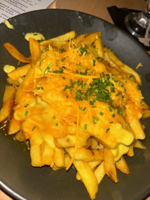 Northern poutine (without mushroom and onion)  at Down the Hatch in Liverpool