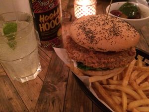 awkward moment where you add the wrong photo but anyway best vegan meal I've ever had at Down the Hatch in Liverpool