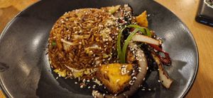 Salt & Pepper Tofu rice bowl at Down the Hatch in Liverpool