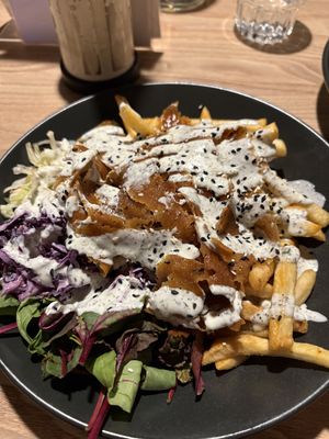 Loaded fries Kebabish  at Down the Hatch in Liverpool