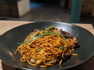 A noodle dish (forget which!) at Down the Hatch in Liverpool