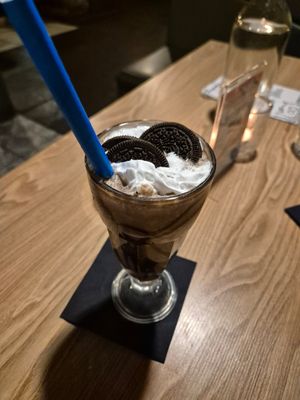 Oreo milkshake at Down the Hatch in Liverpool