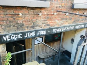 Down the hatch into the rabbit hole at Down the Hatch in Liverpool