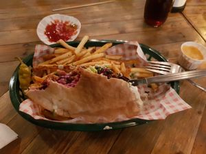 Kebab  at Down the Hatch in Liverpool