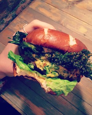 ‘Keep it green’ burger at Down the Hatch in Liverpool
