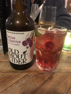Refreshing cider at Down the Hatch in Liverpool