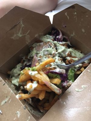 Kebabish loaded fries so much flavour  at Down the Hatch in Liverpool