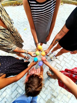 Helado arcoiris por mes del orgullo 🏳️‍🌈 at Vegan Parad-ice in Cruz De Huanacaxtle