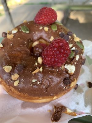 Oregon trail donut, my favorite! at Doe Donuts in Portland