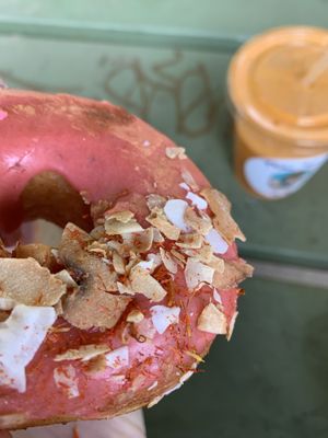 Rhubarb Lassi, another favorite for me! at Doe Donuts in Portland