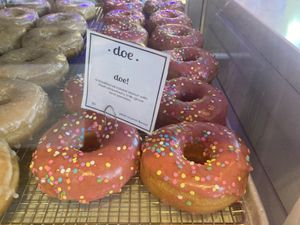   at Doe Donuts in Portland