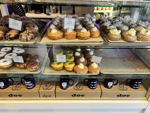 So. Many. Choices.  at Doe Donuts in Portland