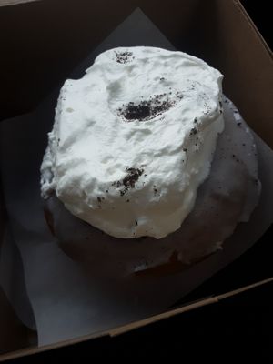 Portland Fog...guy said it usually sells out daily so get there early! at Doe Donuts in Portland