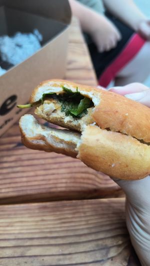 Breakfast Sammy at Doe Donuts in Portland