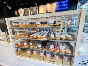 Inside  at Doe Donuts in Portland