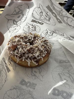 Chocolate almond   at Doe Donuts in Portland