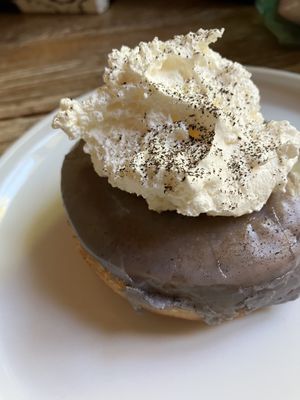 You guessed it; PORTLAND FOG!  at Doe Donuts in Portland