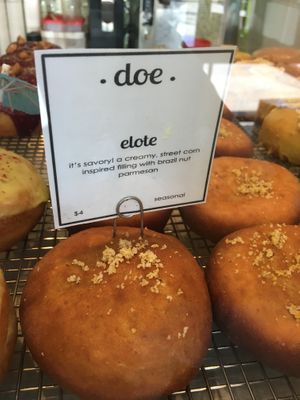 Elote (seasonal flavor) at Doe Donuts in Portland