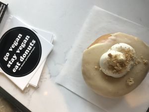 Lemon cheesecake  at Doe Donuts in Portland