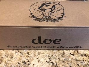 Nice packaging! at Doe Donuts in Portland