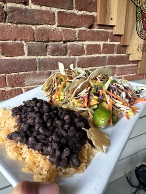 Vegan tacos  at Mountain Madre in Asheville