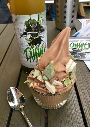 Nuggat Softice  at Attila Hildmann Organic Snackbar I in Berlin