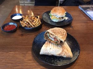 Burger & Dürüm at Attila Hildmann Organic Snackbar I in Berlin