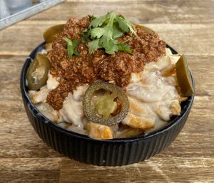 Chili cheese fries!   at Attila Hildmann Organic Snackbar I in Berlin