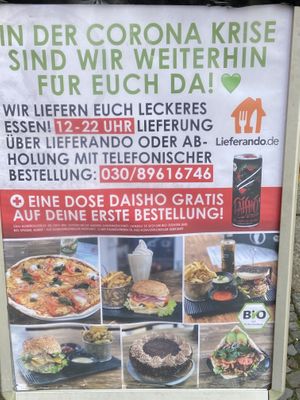 Delivery  at Attila Hildmann Organic Snackbar I in Berlin