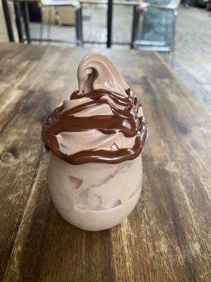 Nut wave ice cream  at Attila Hildmann Organic Snackbar I in Berlin