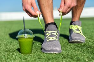 Health drinks ready for your next workout or get healthy plan. at World Juice Bar in Denver