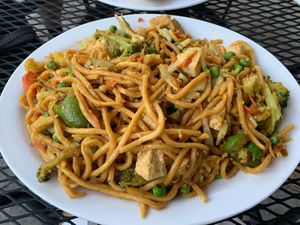 The Tibeten Noodles at Sherpa Cafe in Gunnison