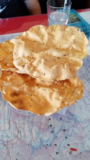 Papadums at Sherpa Cafe in Gunnison