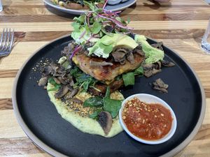 Vegan veggie stack  at Artisan Cafe in Rotorua