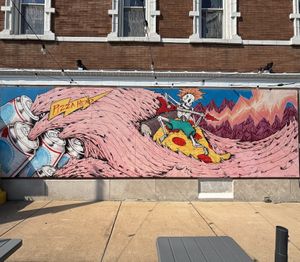 mural! at Pizza Head in St Louis
