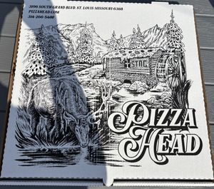 pizza box! at Pizza Head in St Louis