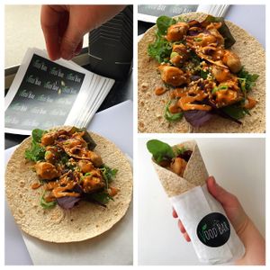 "Chicken" Satay Wrap at Vood Bar in Penzance