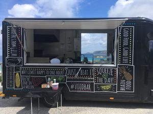 Food truck  at Vood Bar in Penzance