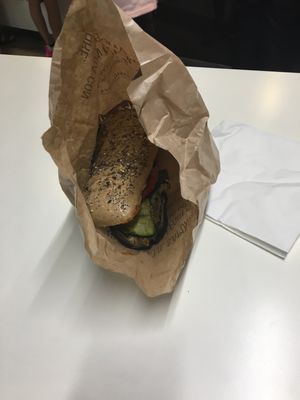 Hot vegan panini at FCO - Chef Express - T1 in Fiumicino