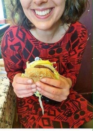 Smiles is what it's all about!  Big Mock at Mocky-D!  at Mocky-D in Nottingham