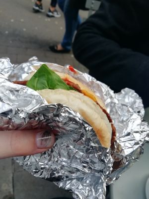 The outlaw burger at Mocky-D in Nottingham