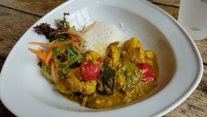 Vegan curry at Scratch Bar - Battersea Arts Centre in South West London